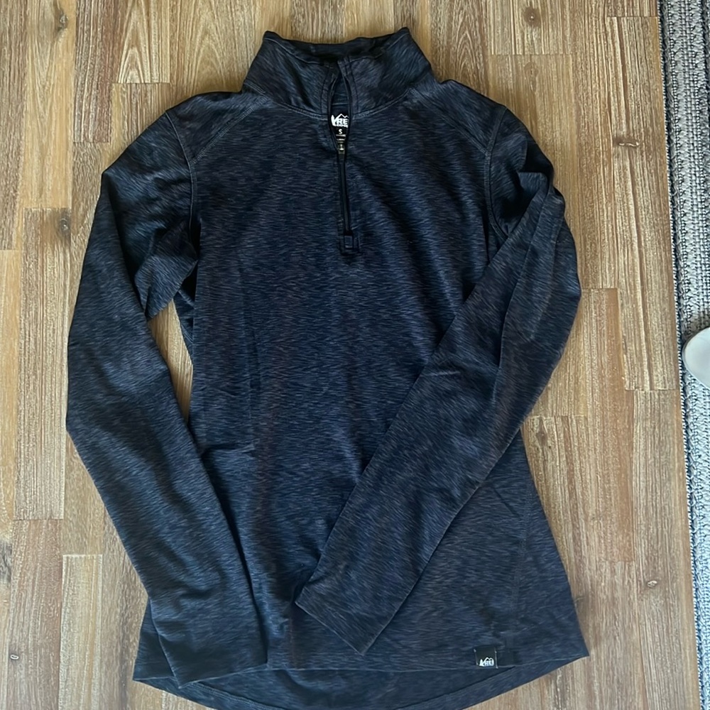 REI co-op quarter zip pullover, fitted